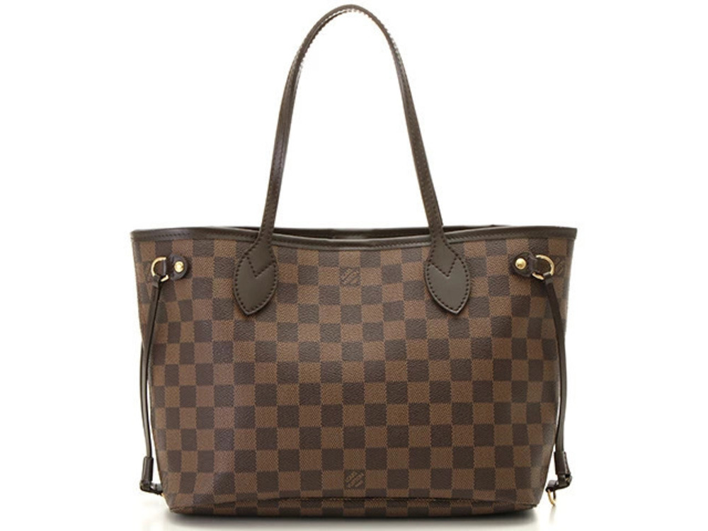 Louis Vuitton Neverfull Tote Bag Damier Cerise Red around